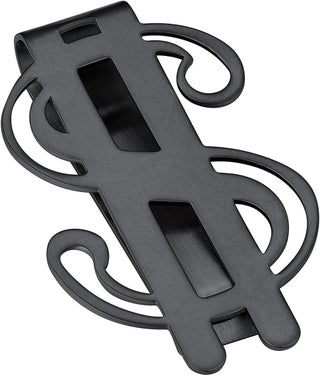 Stainless Steel Money Clip Slim Wallet Credit Business Card Holder for Men, Wallet Charms Gift for Father Dad Husband